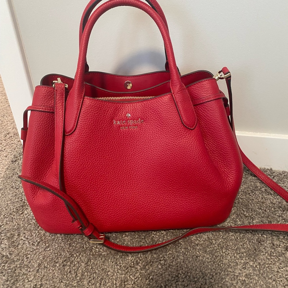 NWOT Kate Spade Large Cherry Red Dumpling Purse